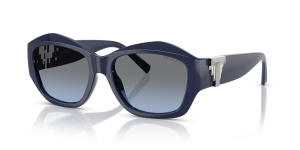 Tiffany & Co TF4233U-83968F แว่นกันแดดสีน้ำเงินเข้มสด เลนส์เทาไล่ระดับน้ำเงิน สำหรับผู้หญิง
