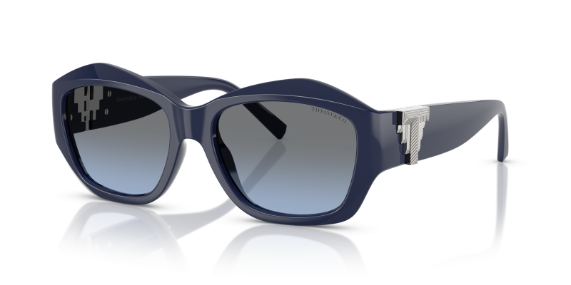 แว่นกันแดด Tiffany & Co TF4233U-83968F Bright Dark Blue Grey Blue Gradient Tiffany & Co TF4233U-83968F แว่นกันแดดสีน้ำเงินเข้มสด เลนส์เทาไล่ระดับน้ำเงิน สำหรับผู้หญิง