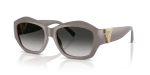 Tiffany & Co TF4233U 84013C แว่นกันแดดน้ำตาลช็อกโกแลตทรัฟเฟิล สำหรับผู้หญิง
