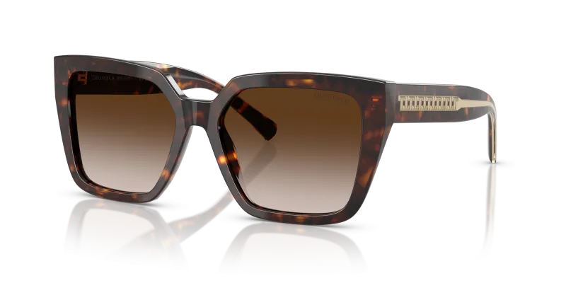 แว่นกันแดด Tiffany & Co TF4235-80153B Havana Brown Gradient Tiffany & Co TF4235 80153B แว่นกันแดดลายฮาวานาเลนส์ไล่ระดับน้ำตาล ผู้หญิง
