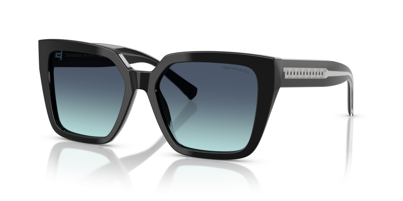 แว่นกันแดด Tiffany & Co TF4235-83429S Black Azure Gradient Blue Tiffany & Co TF4235 83429S แว่นกันแดดดำ สำหรับผู้หญิง