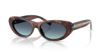 แว่นกันแดด Tiffany & Co TF4236U-84219S Spotted Brown Havana Azure Gradient Tiffany & Co TF4236U 84219S แว่นกันแดดฮาวานาน้ำตาลด่าง สำหรับผู้หญิง