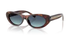 แว่นกันแดด Tiffany & Co TF4236U-84219S Spotted Brown Havana Azure Gradient Tiffany & Co TF4236U 84219S แว่นกันแดดฮาวานาน้ำตาลด่าง สำหรับผู้หญิง