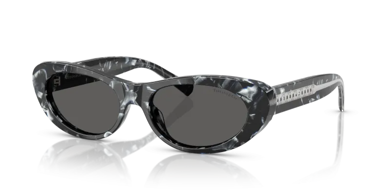 แว่นกันแดด Tiffany & Co TF4236U-8428S4 Havana Madreperla Dark Grey Tiffany & Co TF4236U 8428S4 แว่นกันแดดลายฮาวานามุกเลนส์เทาเข้ม ผู้หญิง