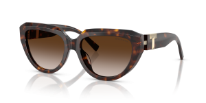 Tiffany & Co TF4238U-80153B แว่นกันแดดลายฮาวานา เลนส์ไล่ระดับสีน้ำตาล สุภาพสตรี