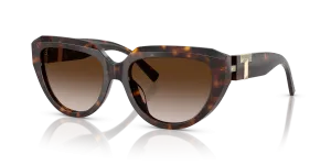 Tiffany & Co TF4238U-80153B แว่นกันแดดลายฮาวานา เลนส์ไล่ระดับสีน้ำตาล สุภาพสตรี