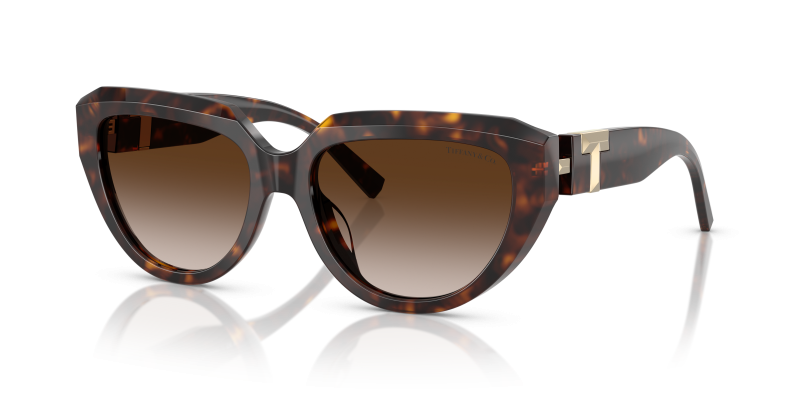 Tiffany & Co TF4238U-80153B แว่นกันแดดลายฮาวานา เลนส์ไล่ระดับสีน้ำตาล สุภาพสตรี