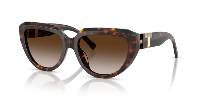 Tiffany & Co TF4238U-80153B แว่นกันแดดลายฮาวานา เลนส์ไล่ระดับสีน้ำตาล สุภาพสตรี