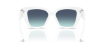 แว่นกันแดด Tiffany & Co TF4239U-83929S Bright White Azure Gradient Blue Tiffany & Co TF4239U 83929S ขาแว่นด้านใน