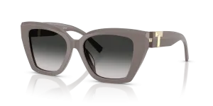 Tiffany & Co TF4239U 84013C แว่นกันแดดสีช็อกโกแลตทรัฟเฟิล สำหรับผู้หญิง