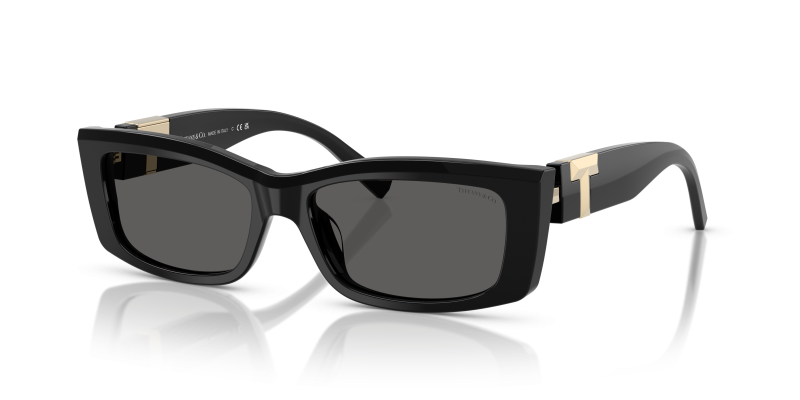 แว่นกันแดด Tiffany & Co TF4240U-8001S4 Black Dark Grey Tiffany & Co TF4240U 8001S4 แว่นกันแดดสีดำทรงสี่เหลี่ยม สำหรับผู้หญิง