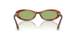 แว่นกันแดด Tiffany & Co TF4250-8440/2 Ruby Striped Havana Green Tiffany & Co TF4250 8440-2 ขาแว่นด้านใน