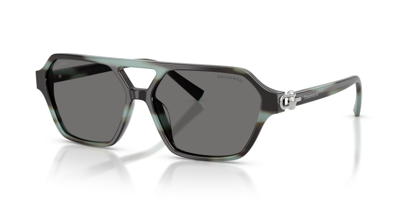 Tiffany & Co TF4264U 844381 แว่นกันแดดลายเส้นดำไซส์ XXL Unisex