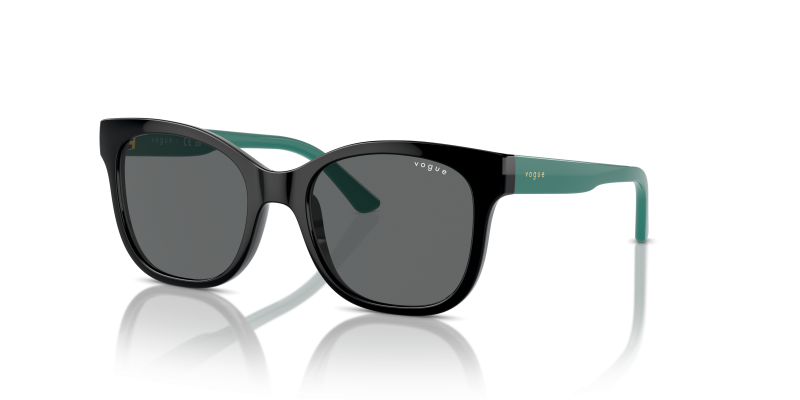 Vogue VJ2023 W44/87 แว่นกันแดดเด็กทรงผีเสื้อสีดำ สำหรับเด็กผู้หญิง