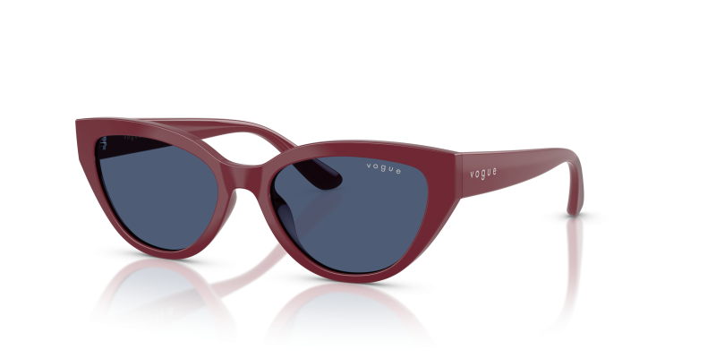 แว่นกันแดด Vogue VJ2026-287580 Full Cherry Dark Blue Vogue VJ2026 287580 แว่นกันแดดเด็กสีเชอร์รีเต็มรูปแบบ เด็กผู้หญิง