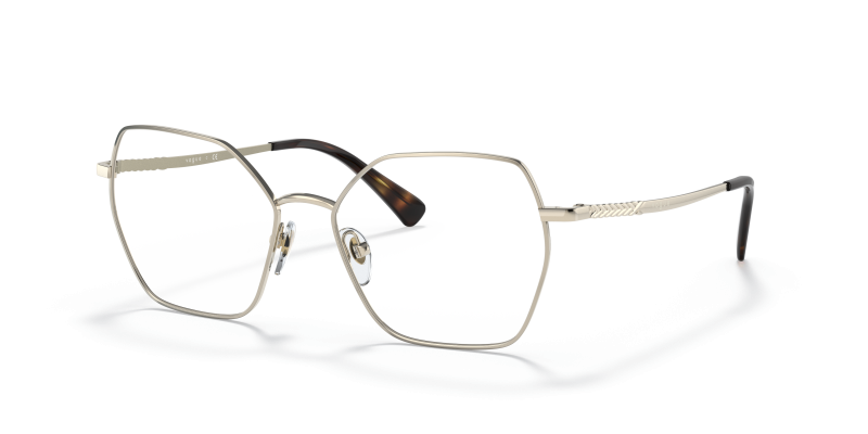 กรอบแว่นสายตา Vogue VO4196-848 Pale Gold Vogue VO4196 848 แว่นสายตากรอบโลหะทองอ่อน สำหรับผู้หญิง