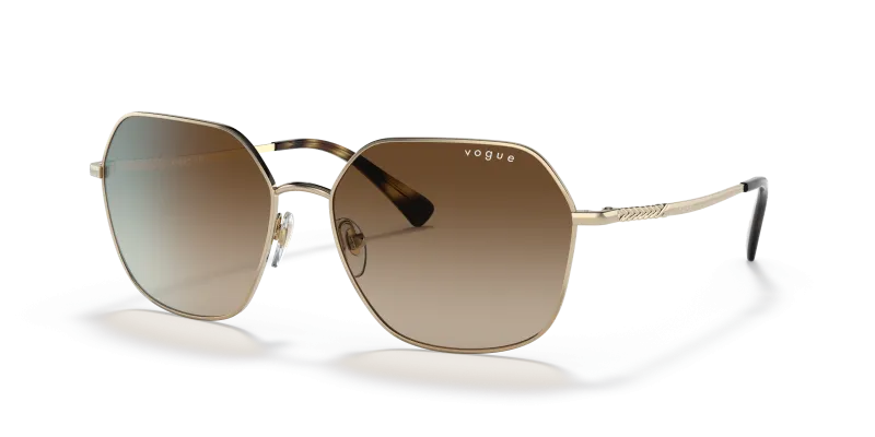 แว่นกันแดด Vogue VO4198S-848/13 Pale Gold Vogue VO4198S 848 13 แว่นกันแดดสีทองอ่อน