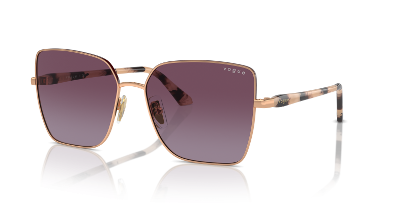 แว่นกันแดด Vogue VO4199S-51708H Top Bordeaux/Rose Gold Gradient Violet Vogue VO4199S 51708H แว่นกันแดดท็อปบอร์โดโรสโกลด์ สำหรับผู้หญิง