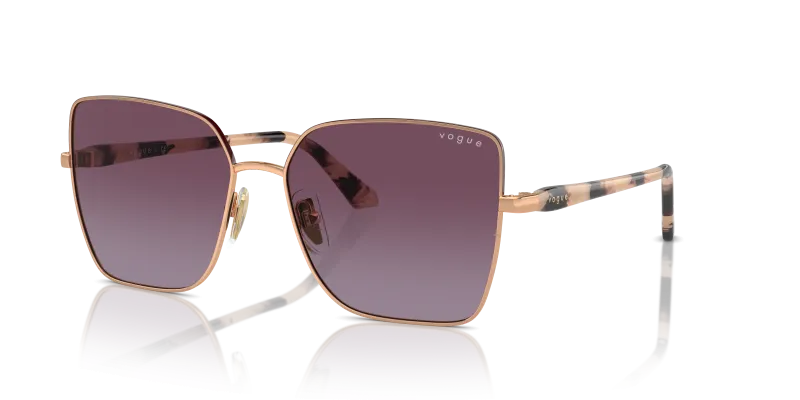 แว่นกันแดด Vogue VO4199S-51708H Top Bordeaux/Rose Gold Gradient Violet Vogue VO4199S 51708H แว่นกันแดดท็อปบอร์โดโรสโกลด์ สำหรับผู้หญิง