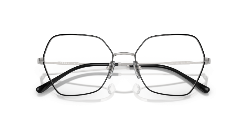 Vogue VO4281-323 ดำเงิน close-up ด้านหน้า