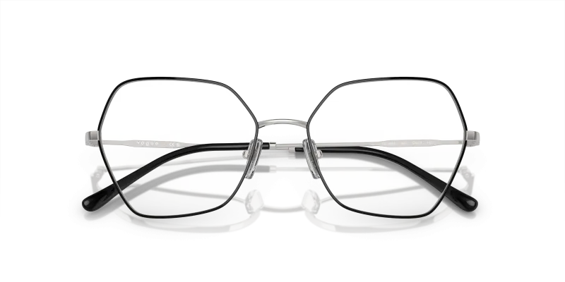 Vogue VO4281-323 ดำเงิน close-up ด้านหน้า