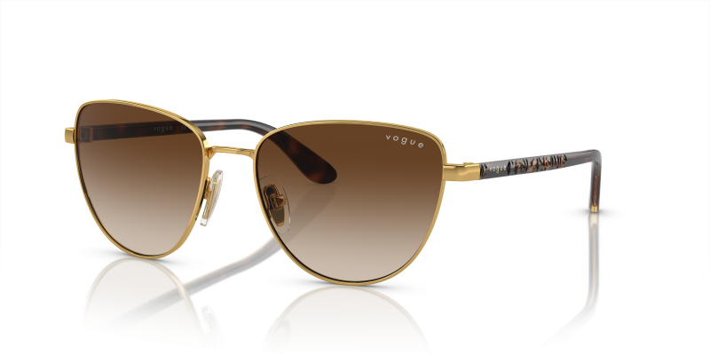 แว่นกันแดด Vogue VO4286S-280/13 Gold Brown Gradient Vogue VO4286S-280/13 แว่นกันแดดทรงตาแมว