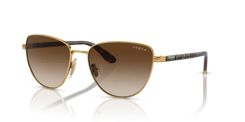 แว่นกันแดด Vogue VO4286S-280/13 Gold Brown Gradient Vogue VO4286S-280/13 แว่นกันแดดทรงตาแมว