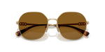 แว่นกันแดด Vogue VO4318SB-848/83 Pale Gold Dark Brown Polarized Vogue VO4318SB 848/83 close-up ด้านหน้า