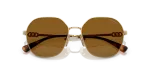 แว่นกันแดด Vogue VO4318SB-848/83 Pale Gold Dark Brown Polarized Vogue VO4318SB 848/83 close-up ด้านหน้า