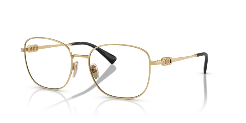 กรอบแว่นสายตา Vogue VO4319B-280 Gold Vogue VO4319B 280 แว่นสายตาทองฝังคริสตัล สำหรับผู้หญิง