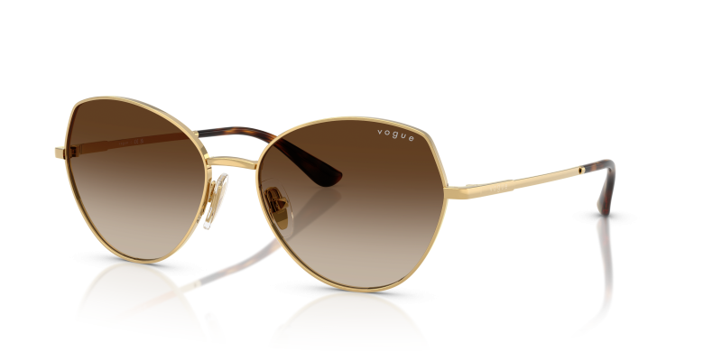 แว่นกันแดด Vogue VO4330S-280/13 Gold Gradient Brown Vogue VO4330S 280/13 แว่นกันแดดทองเลนส์ไล่ระดับสีน้ำตาล ผู้หญิง
