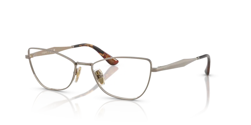กรอบแว่นสายตา Vogue VO4333-5138 Light Brown Vogue VO4333 5138 แว่นสายตาน้ำตาลอ่อน โลหะ ผู้หญิง