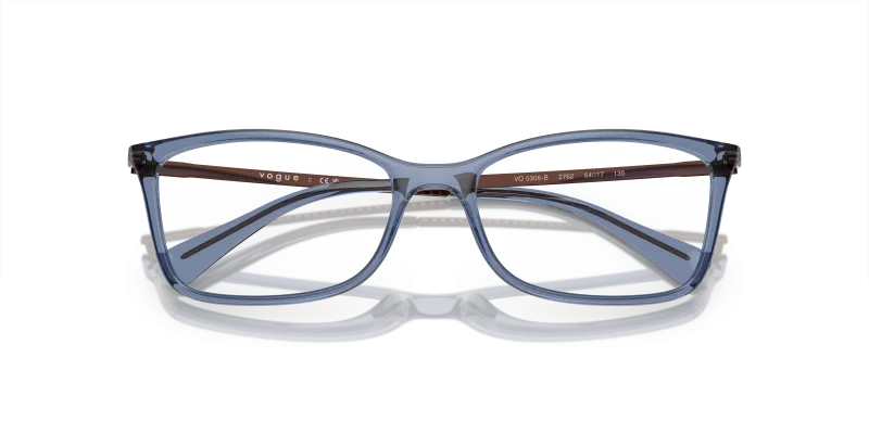 Vogue VO5305B-2762 น้ำเงินโปร่งใส close-up ด้านหน้า