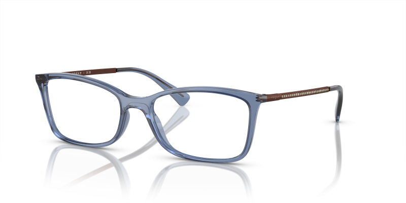 Vogue VO5305B-2762 น้ำเงินโปร่งใส กรอบแว่นสายตาทรงสี่เหลี่ยมผืนผ้า