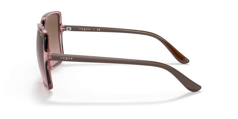 แว่นกันแดดปะการังโปร่งใส Vogue VO5352SF 288314 มุมข้าง สะพานจมูก Saddle bridge