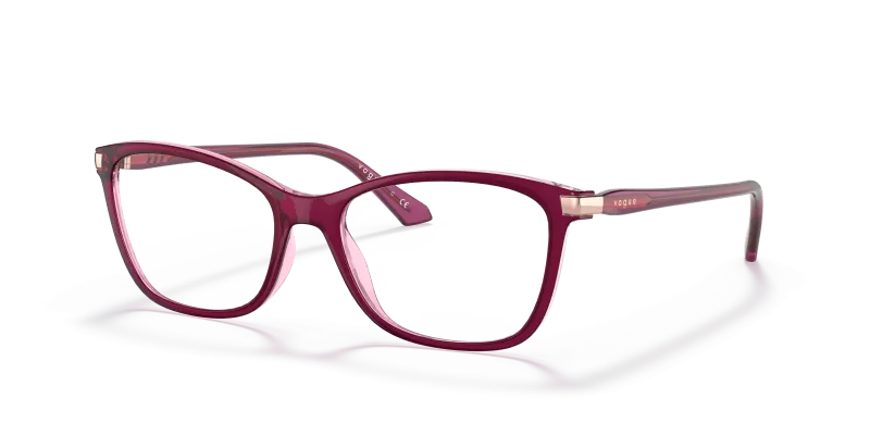 Vogue VO5378-2909 แว่นสายตาไล่สีม่วงชมพู สำหรับผู้หญิง