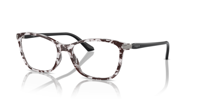 กรอบแว่นสายตา Vogue VO5378-3076 Ivory Tortoise Vogue VO5378 3076 แว่นสายตาลายเต่างาช้าง ทรงหมอน สำหรับผู้หญิง