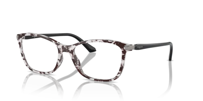 กรอบแว่นสายตา Vogue VO5378-3076 Ivory Tortoise Vogue VO5378 3076 แว่นสายตาลายเต่างาช้าง ทรงหมอน สำหรับผู้หญิง