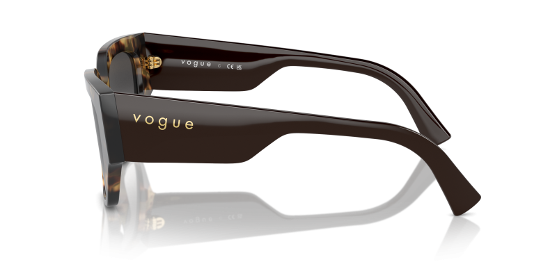 แว่นกันแดด Vogue VO5409S 26058G มุมข้าง ขาแว่นสีน้ำตาลเต็ม
