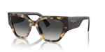 แว่นกันแดด Vogue VO5409S-26058G Yellow Tortoise Grey Gradient Black Vogue VO5409S 26058G แว่นกันแดดลายเต่าเหลือง ทรงเรขาคณิต สำหรับผู้หญิง