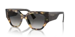 แว่นกันแดด Vogue VO5409S-26058G Yellow Tortoise Grey Gradient Black Vogue VO5409S 26058G แว่นกันแดดลายเต่าเหลือง ทรงเรขาคณิต สำหรับผู้หญิง