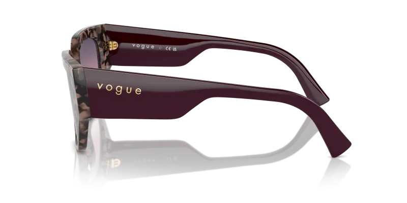 แว่นกันแดด Vogue VO5409S-3150U6 มุมข้าง ขาแว่นสีม่วงเต็มเส้น