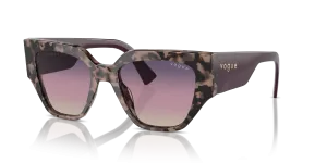 Vogue VO5409S-3150U6 แว่นกันแดดลายเต่าชมพู เลนส์ไล่สีน้ำตาล-ม่วง-น้ำเงิน สำหรับผู้หญิง