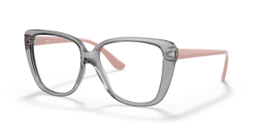 Vogue VO5413F-2820 แว่นสายตาเทาโปร่งใส ขาแว่นชมพู ผู้หญิง