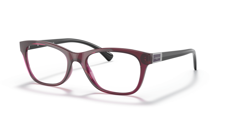 Vogue VO5424B-2989 เชอร์รี่เข้มโปร่งใส กรอบแว่นสายตาทรงหมอน