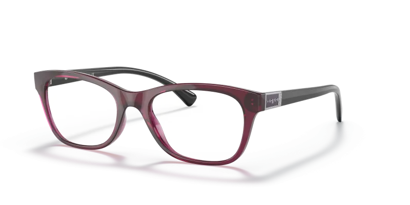Vogue VO5424B-2989 เชอร์รี่เข้มโปร่งใส กรอบแว่นสายตาทรงหมอน