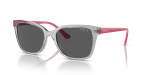 แว่นกันแดด Vogue VO5426SF-282087 Transparent Grey Dark Grey Vogue VO5426SF 282087 แว่นกันแดดเทาโปร่งใสขาแว่นบานเย็น
