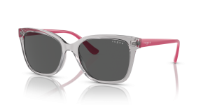 Vogue VO5426SF 282087 แว่นกันแดดเทาโปร่งใสขาแว่นบานเย็น