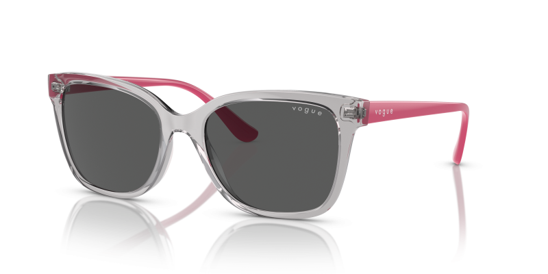 แว่นกันแดด Vogue VO5426SF-282087 Transparent Grey Dark Grey Vogue VO5426SF 282087 แว่นกันแดดเทาโปร่งใสขาแว่นบานเย็น
