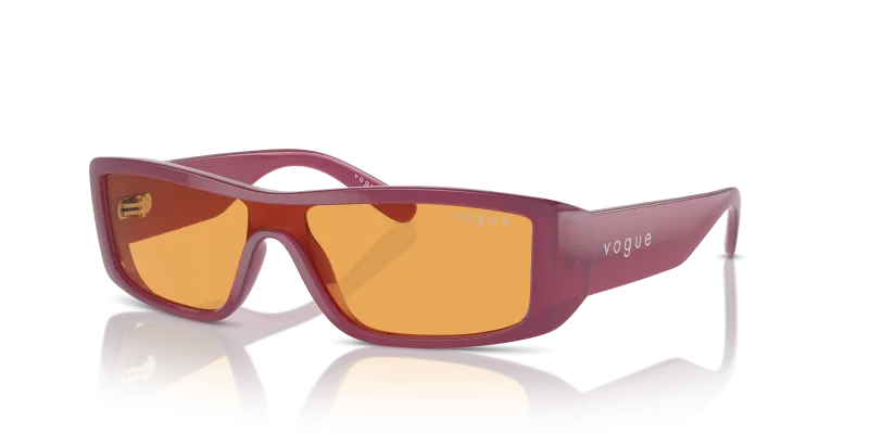 แว่นกันแดด Vogue VO5442SM-3168/7 Opal Violet Orange Vogue VO5442SM-3168/7 แว่นกันแดดทรงสี่เหลี่ยมผืนผ้า